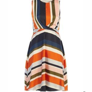 Nordstrom London Times sleeveless wrap around fit-and-flare dress NWT